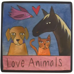 Love Animals Plaque by Sticks, PLQ001, PLQ010-D75235