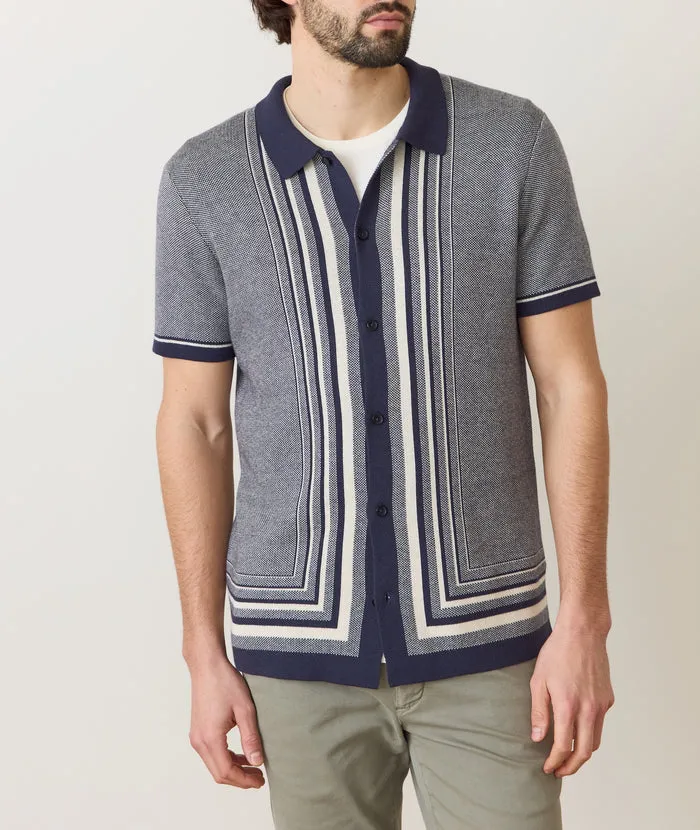 Marine Layer Ethan Sweater Button Down - India Ink