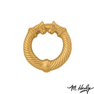 Michael Healy Door Knocker: Brass Celtic Torc