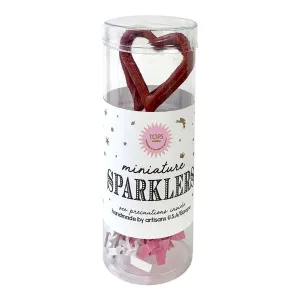 Mini Red Sparklers Heart in Tube