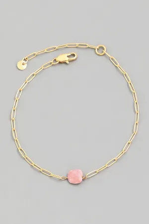 Mother Earth Dainty Stone Bracelet (Assorted Colors)