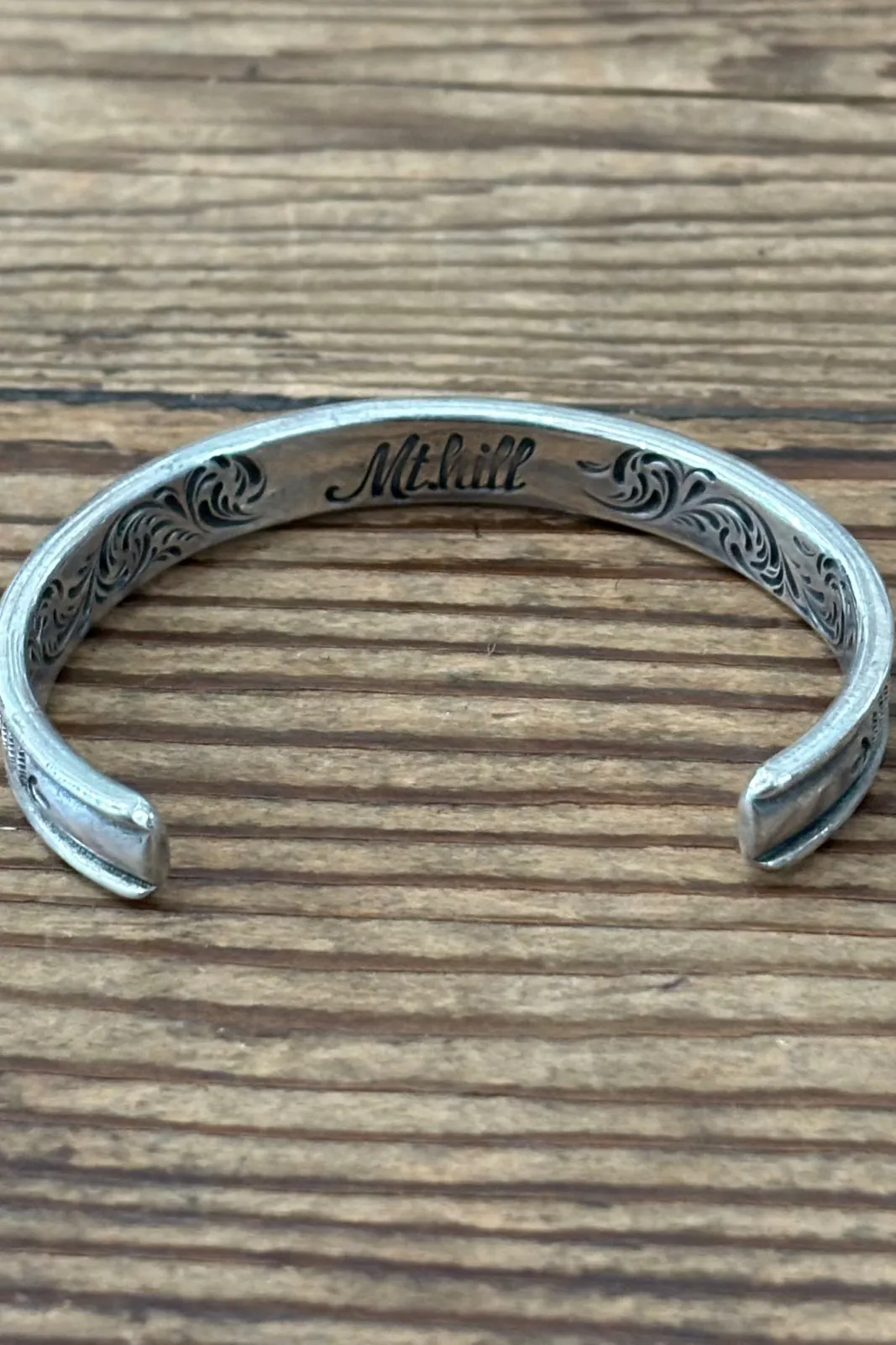 Mt. Hill "Diamond Pattern" Cuff Bracelet