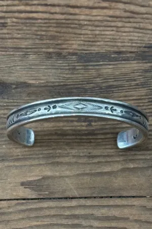 Mt. Hill "Diamond Pattern" Cuff Bracelet