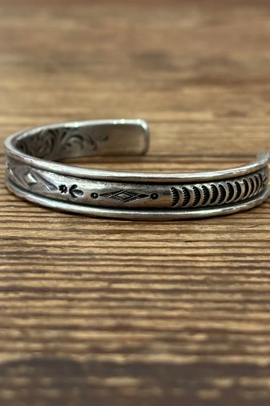 Mt. Hill "Diamond Pattern" Cuff Bracelet