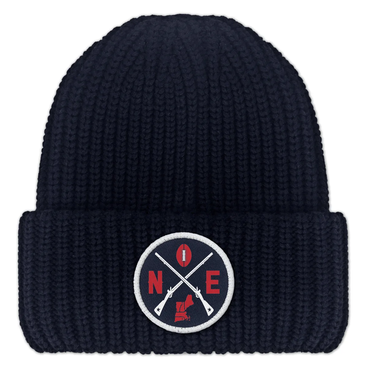 New England Football Emblem Chunky Knit