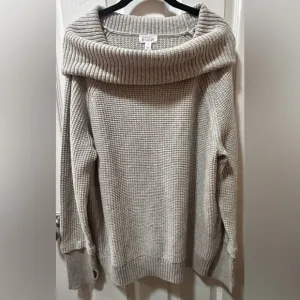NWT Market &amp; Spruce Cozy Gray Knit Sweater with thumbholes! Size XL