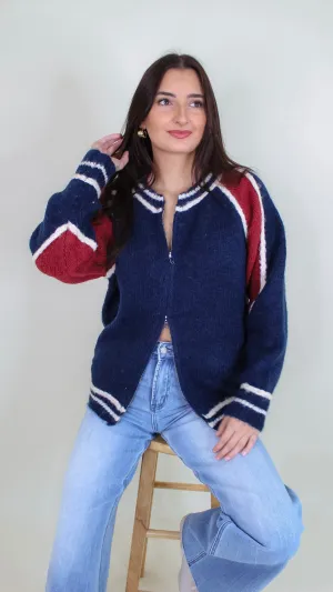 Ollie Vintage Color Block Jacket