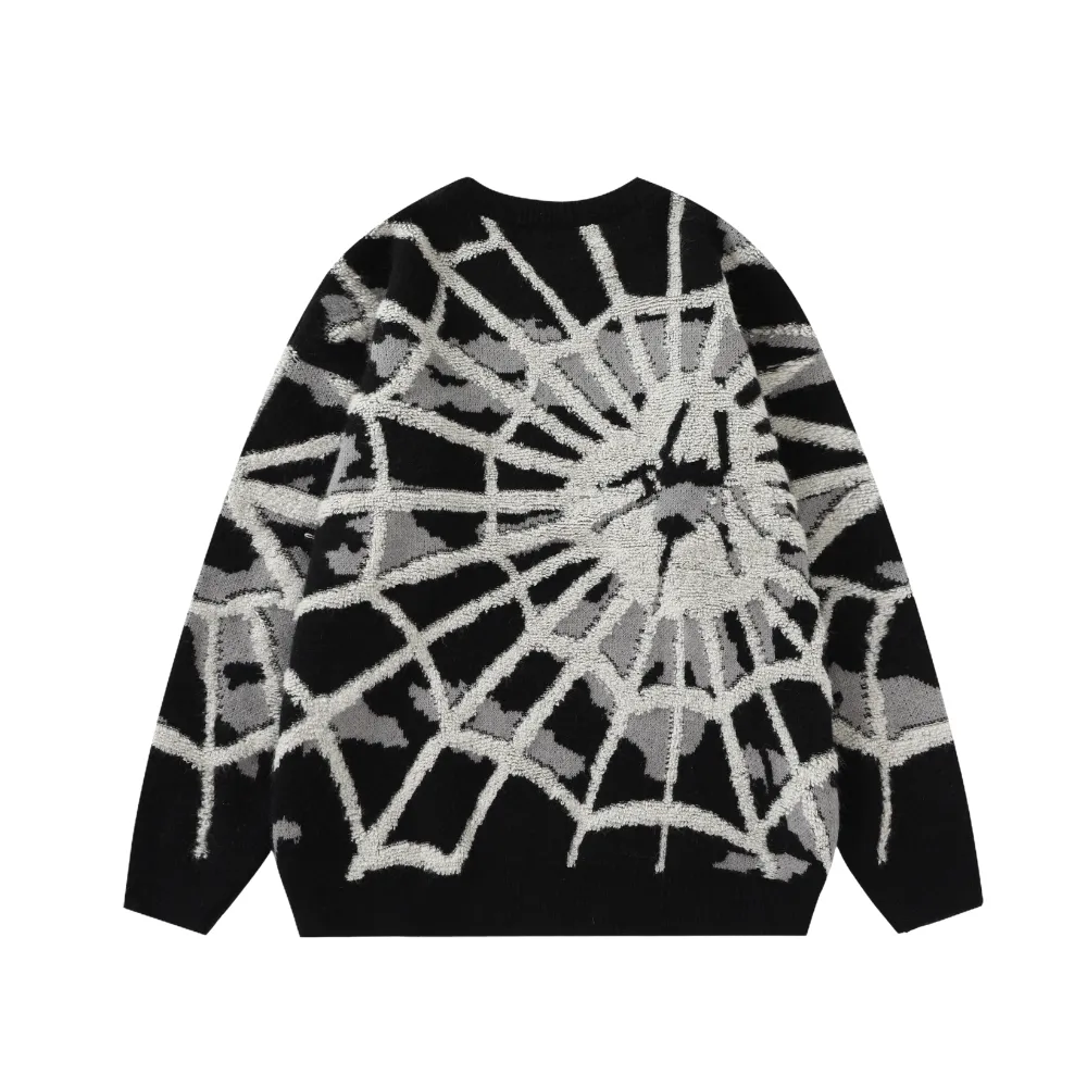 OOC' Cute Spider Web Knit Sweater