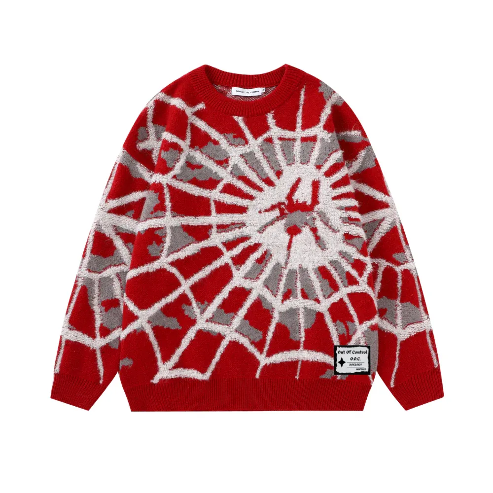 OOC' Cute Spider Web Knit Sweater
