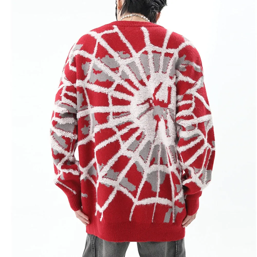 OOC' Cute Spider Web Knit Sweater