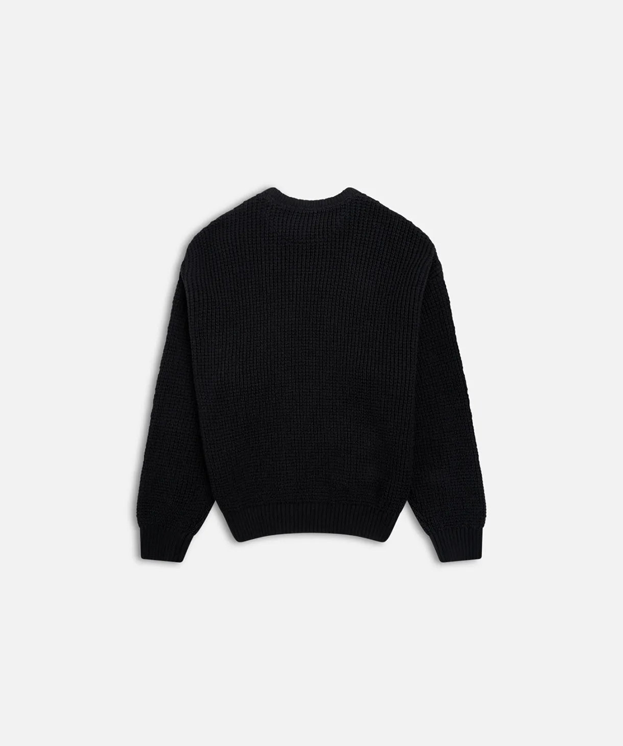 Oversize Waffle Knit - Washed Black