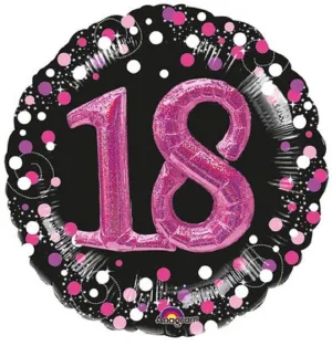 Palloncino in Foil Sparkling Pink 18 - 81 cm