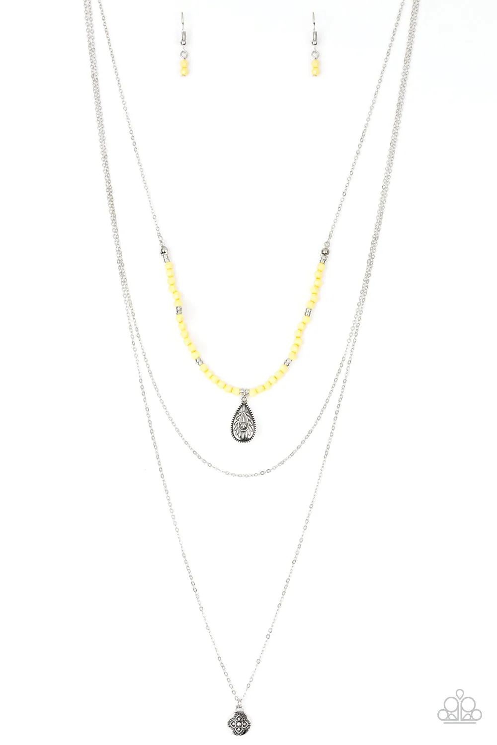 Paparazzi Accessories - Mild Wild - Yellow Necklace