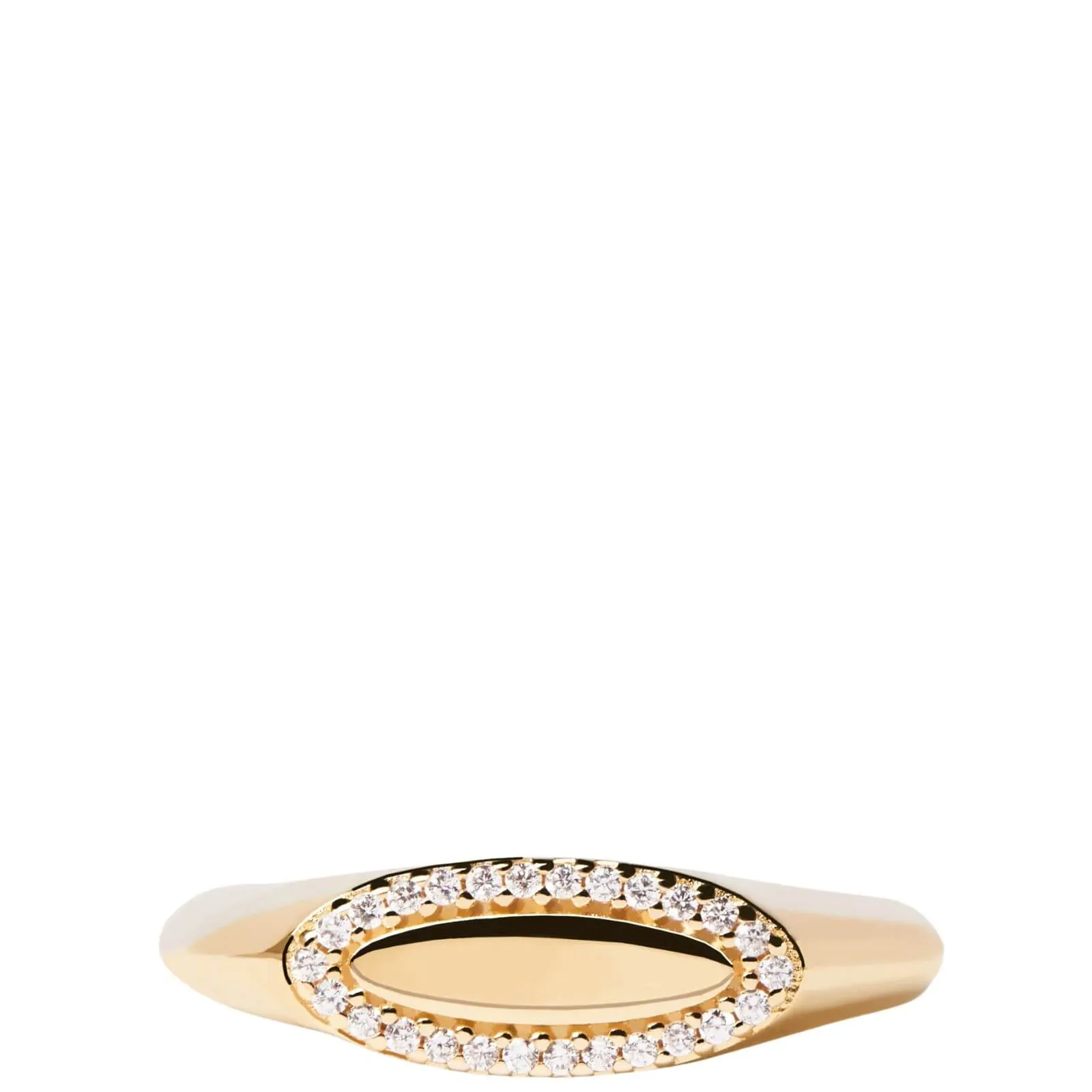 PDPAOLA Gold Lace Stamp Ring
