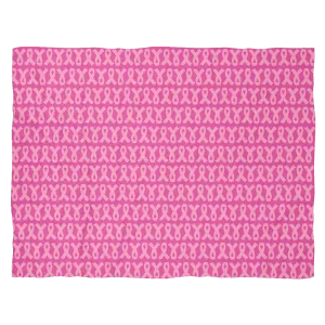 Pink Ribbon Fleece Blanket