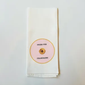 Press for Champagne Kitchen Towel
