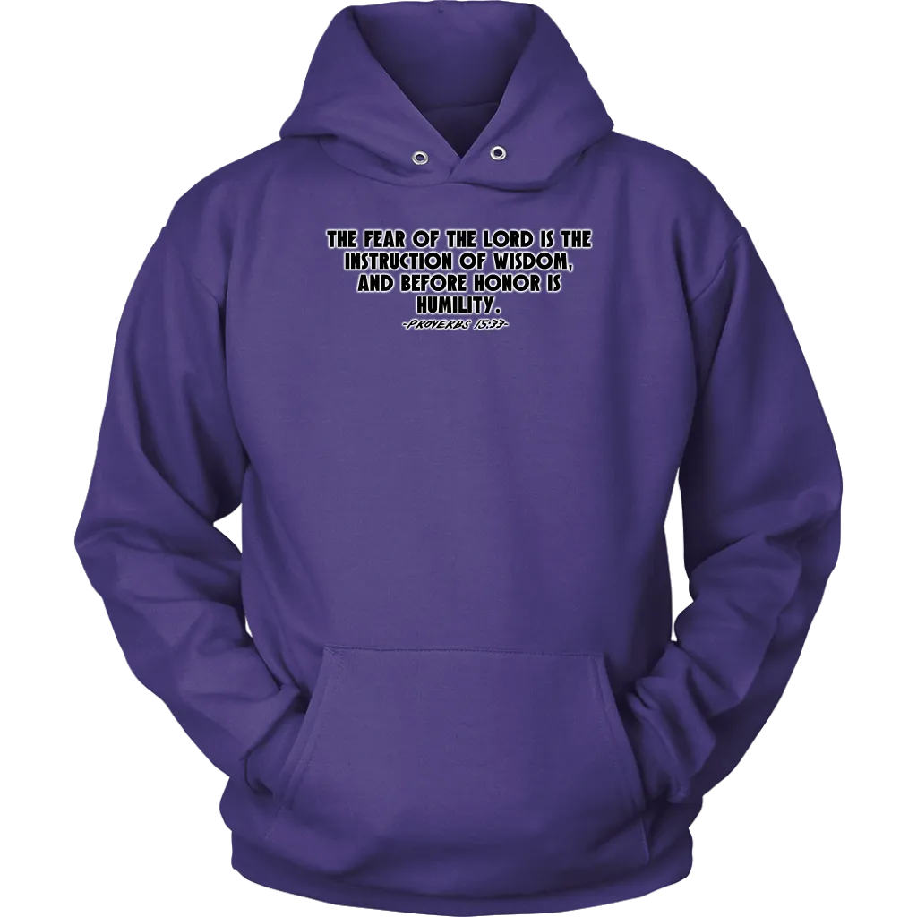Proverbs 15:33 Unisex Hoodie Part 1