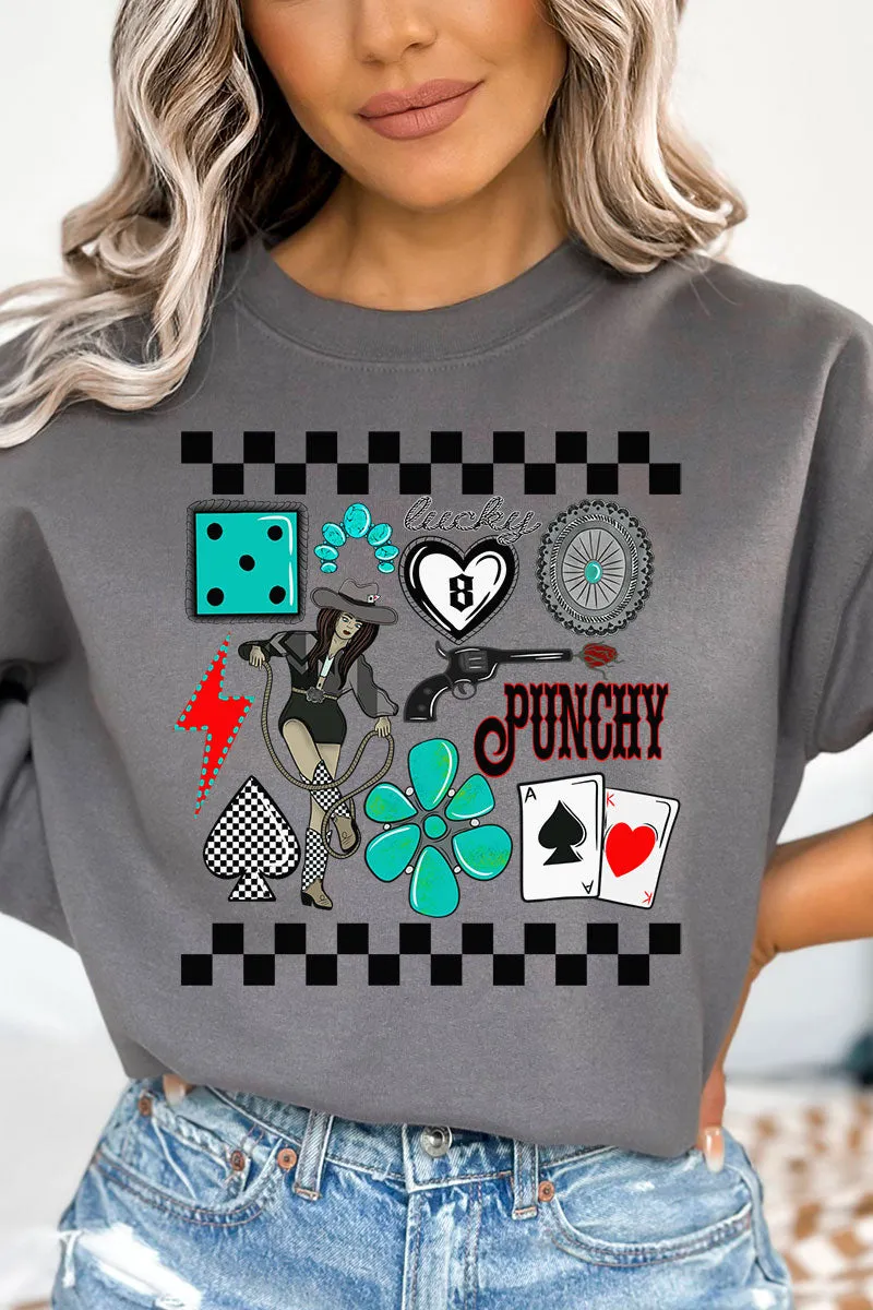 Punchy Cowgirl Unisex NuBlend Crew Sweatshirt