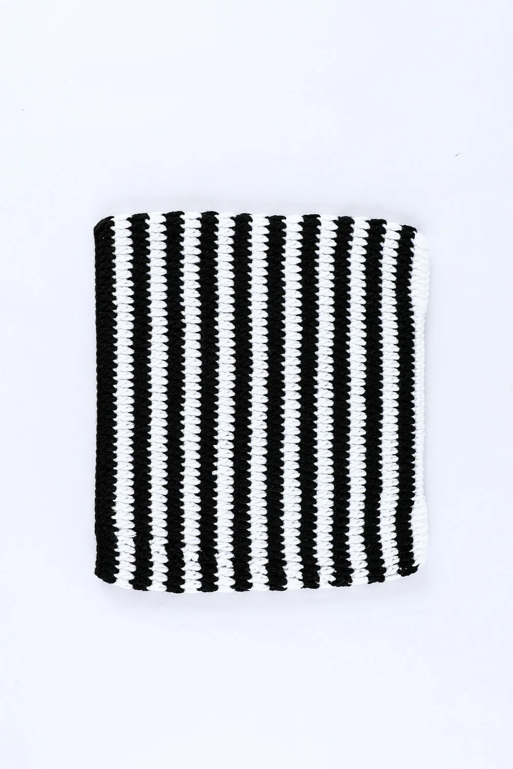 Red Cute Striped Cat-Ear Knit Beanie Hat