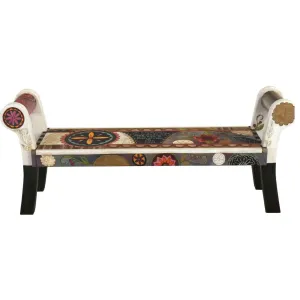 Rolled Arm Bench by Sticks BEN053 1