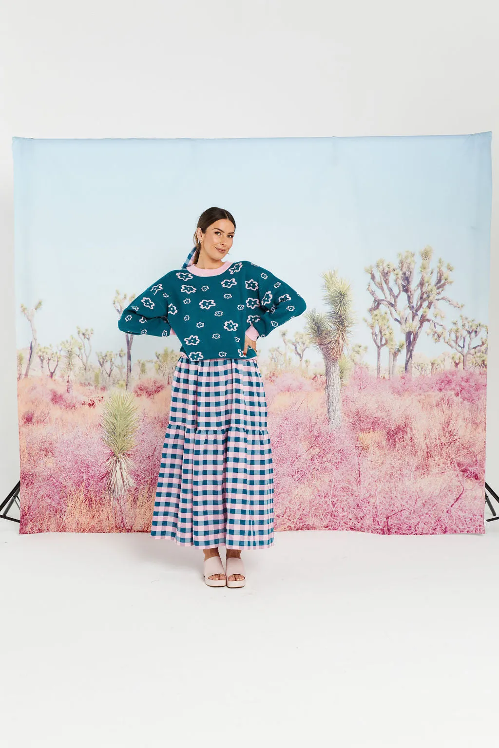 ROSIE JUMPER -  TEAL CANDY
