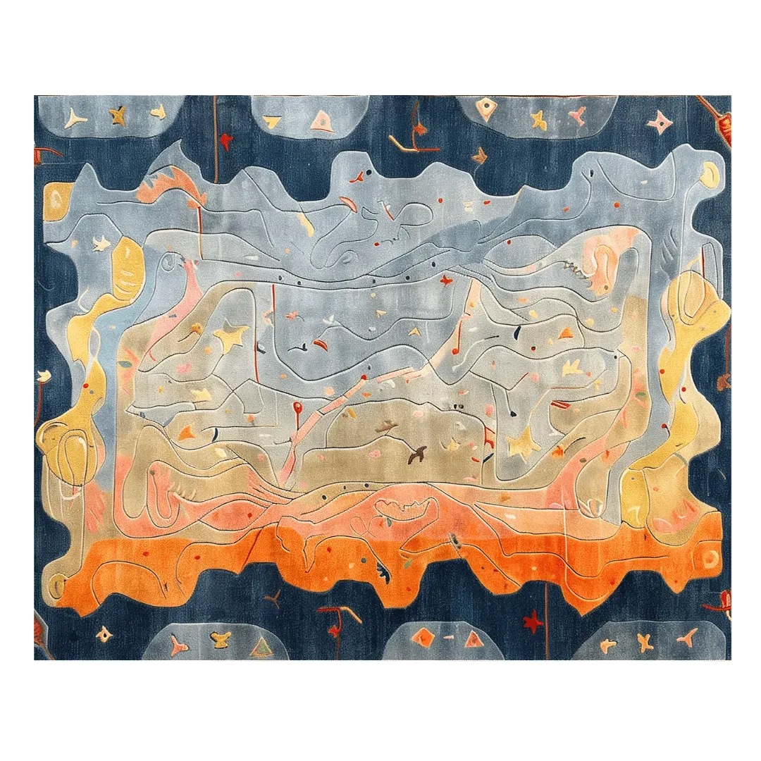 Serenity Waves Hand Tufted Rug