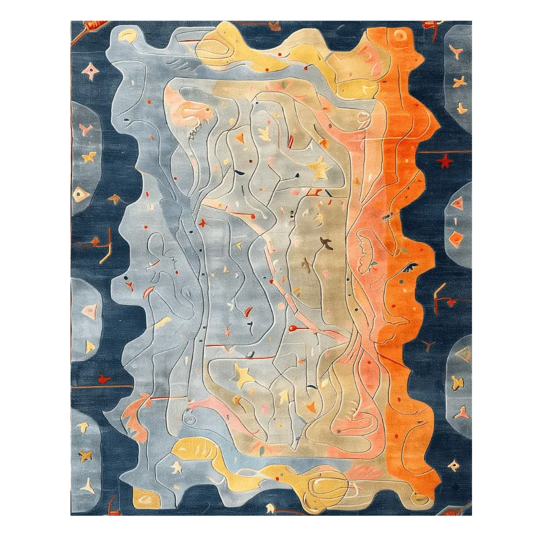 Serenity Waves Hand Tufted Rug