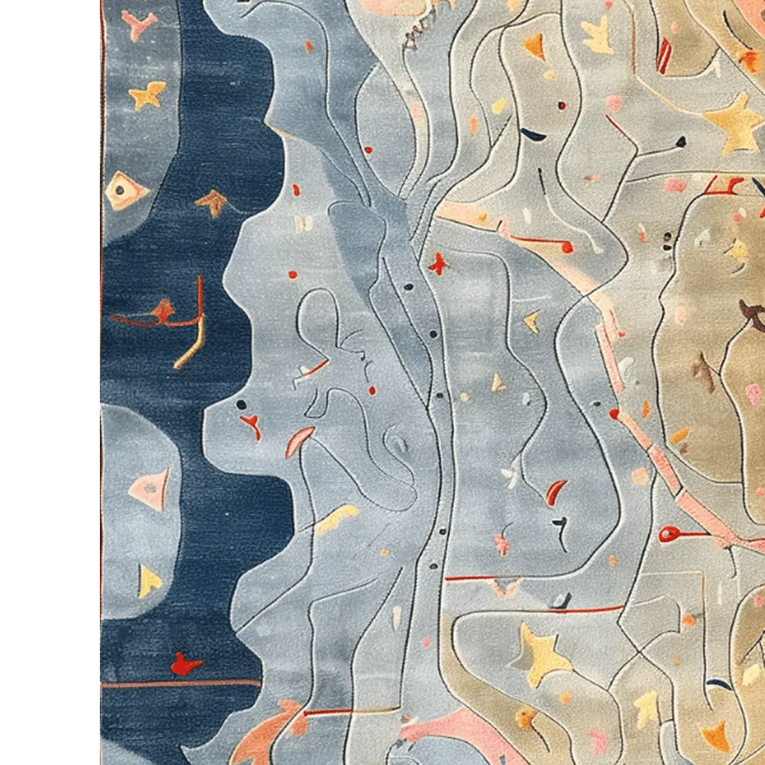 Serenity Waves Hand Tufted Rug