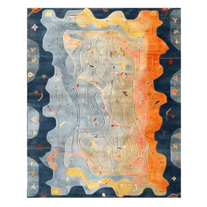 Serenity Waves Hand Tufted Rug
