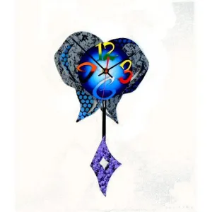Small Heart 10 Wall Clock by David Scherer