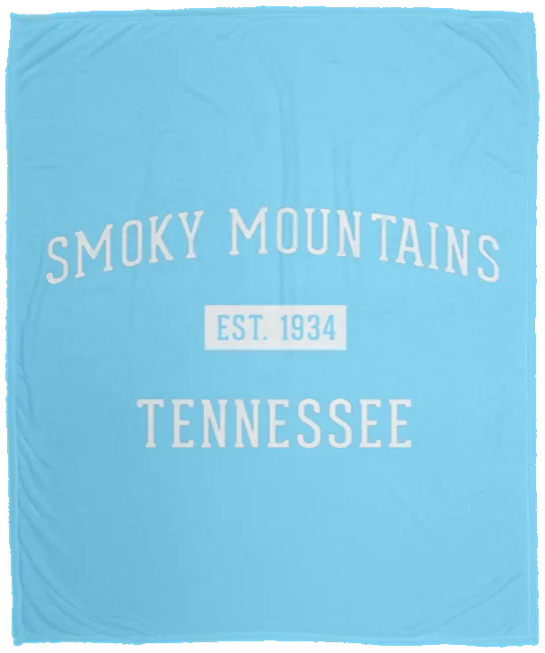 Smoky Mountains Established - Plush Fleece Blanket (50x60)