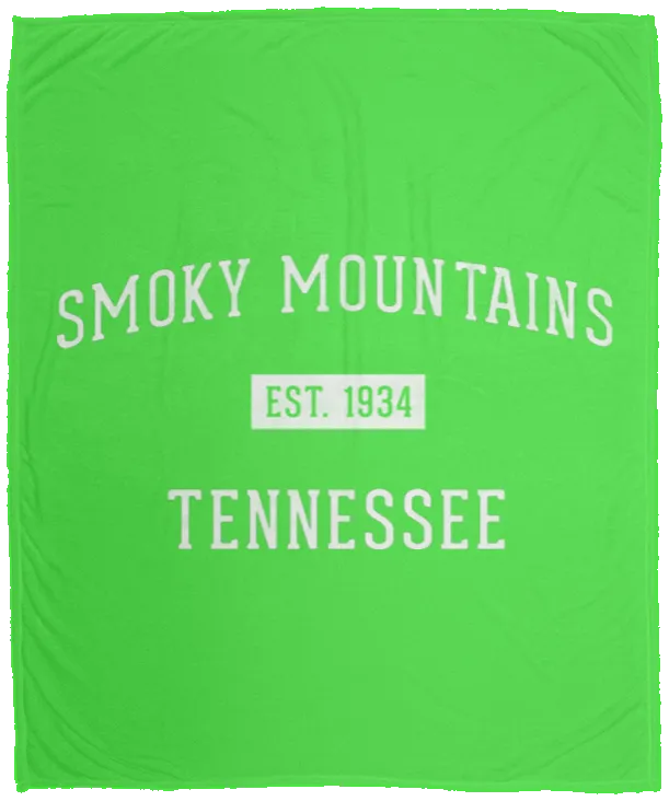 Smoky Mountains Established - Plush Fleece Blanket (50x60)