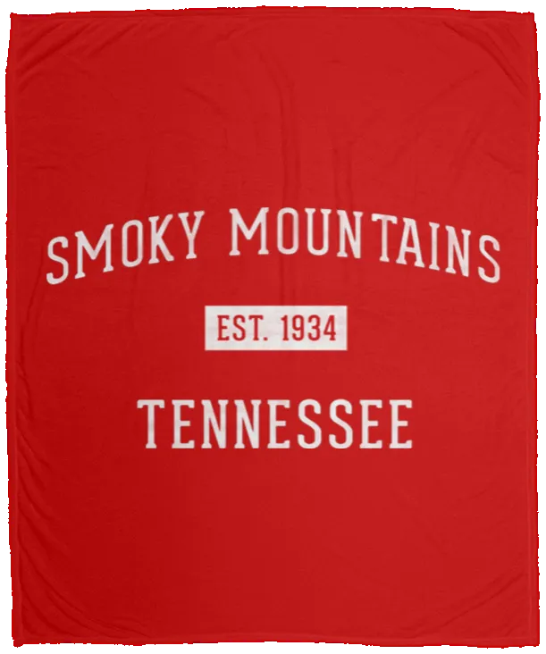 Smoky Mountains Established - Plush Fleece Blanket (50x60)