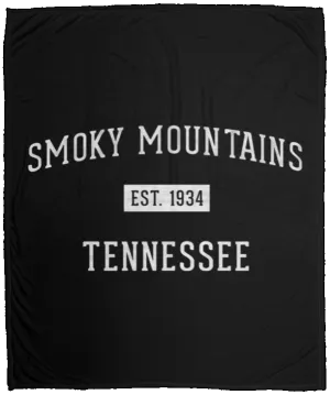 Smoky Mountains Established - Plush Fleece Blanket (50x60)