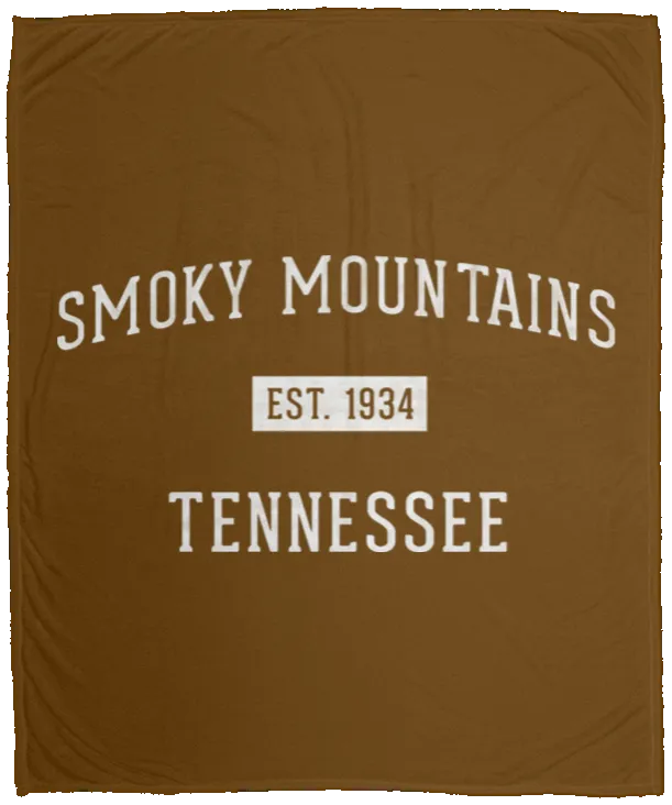 Smoky Mountains Established - Plush Fleece Blanket (50x60)
