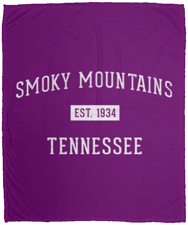 Smoky Mountains Established - Plush Fleece Blanket (50x60)