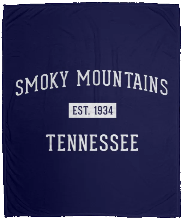 Smoky Mountains Established - Plush Fleece Blanket (50x60)