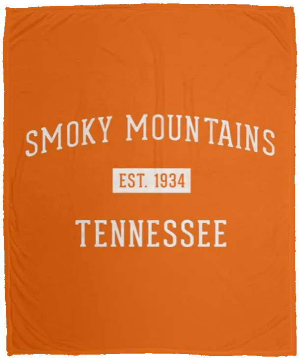 Smoky Mountains Established - Plush Fleece Blanket (50x60)
