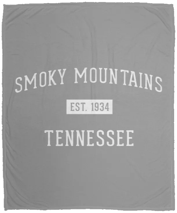 Smoky Mountains Established - Plush Fleece Blanket (50x60)