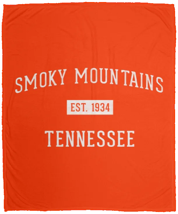 Smoky Mountains Established - Plush Fleece Blanket (50x60)