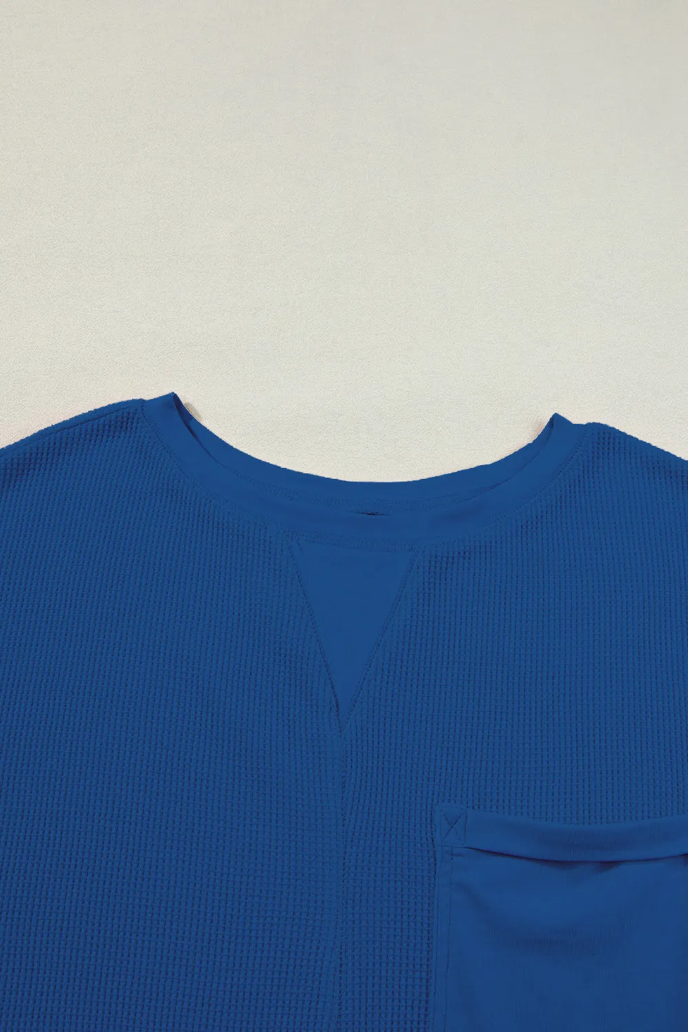 Stress Free Waffle-Knit Top and Shorts Set- 3 Colors (Pink, Black, Blue)