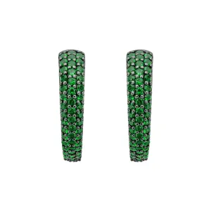 Talon Pavé Earring - 18K Gold Vermeil   CZ Vert