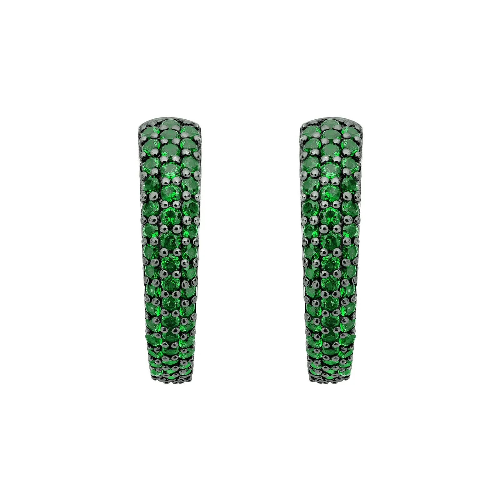 Talon Pavé Earring - 18K Gold Vermeil   CZ Vert
