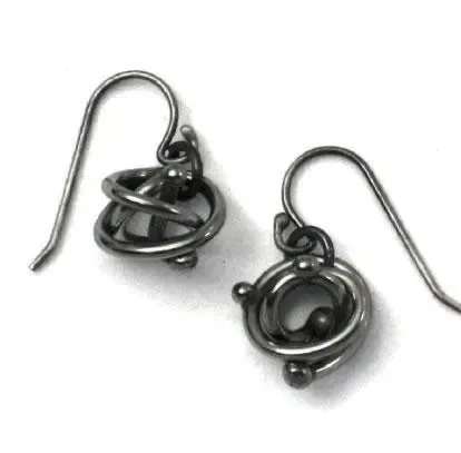 Tangled Bead Stainless Steel Earrings Jewelry by Metallic Evolution