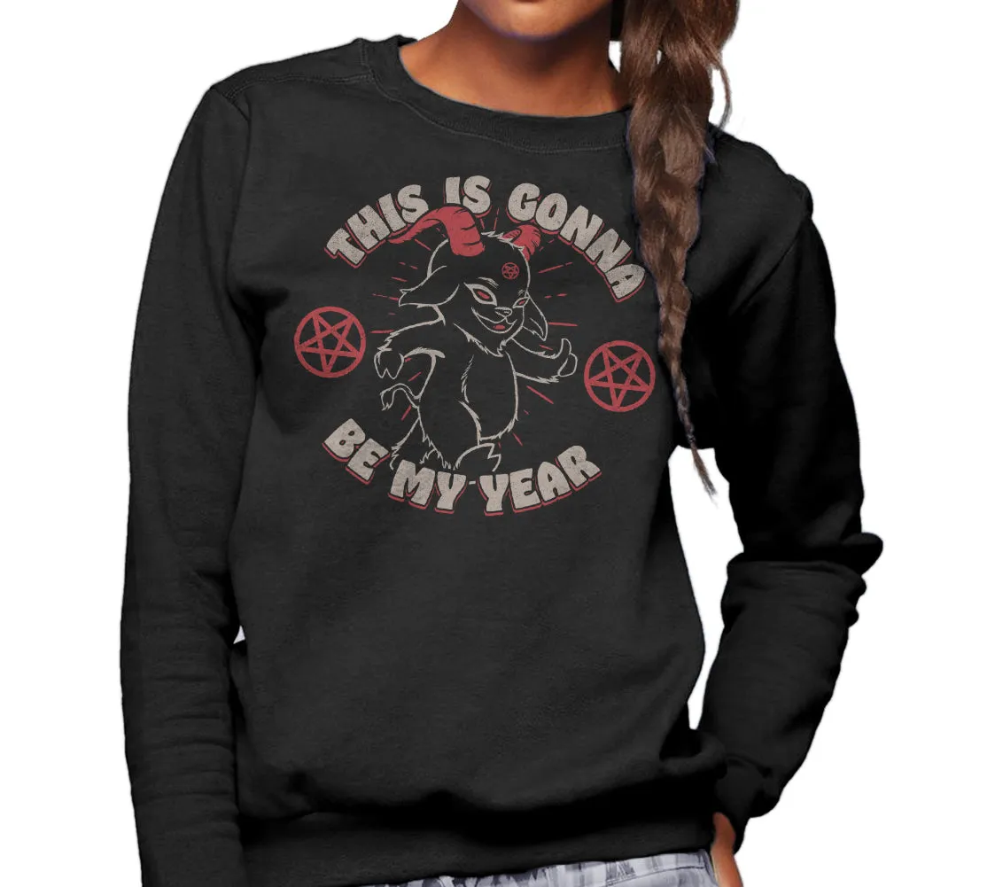 Unisex This is Gonna Be My Year Devil Sweatshirt