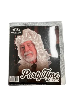 White Judge Party Wig