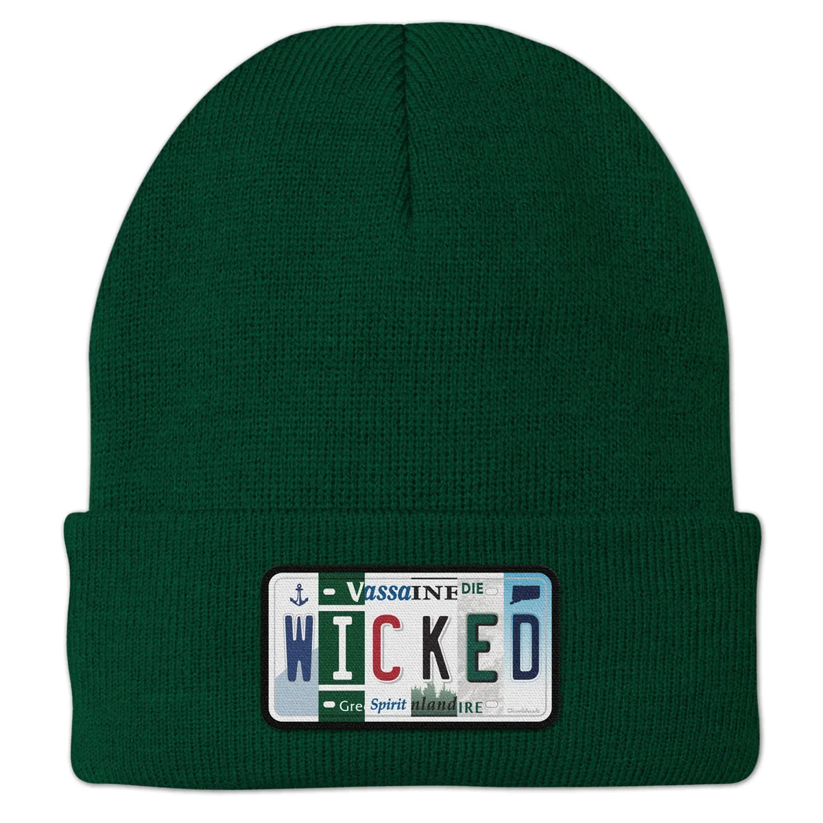 Wicked License Plate Cuff Knit