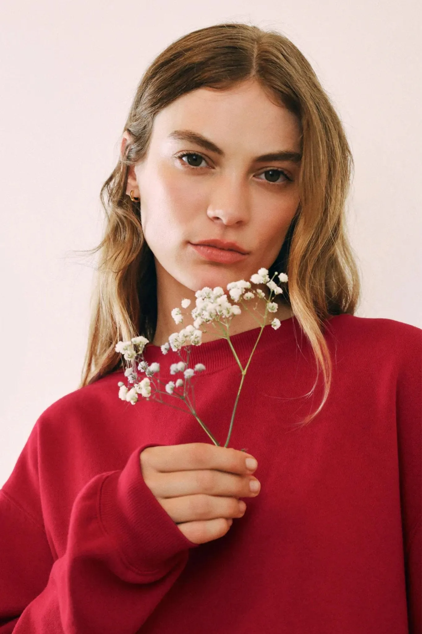 Z Supply: Boyfriend Sweatshirt in Haute Red